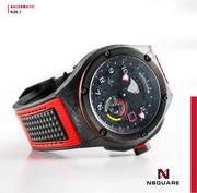 NSquare Racermatic Automatic N38.1 RED/BLACK|NSquare競賽者系列 自動錶N38.1 紅色/黑色