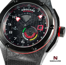 Load image into Gallery viewer, NSQUARE Racermatic Automatic N38.1 BLACK/BLACK|NSQUARE競賽者系列 自動錶N38.1 黑色/黑色