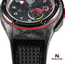 Load image into Gallery viewer, NSQUARE Racermatic Automatic N38.1 BLACK/BLACK|NSQUARE競賽者系列 自動錶N38.1 黑色/黑色