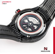 NSQUARE Racermatic Automatic N38.1 BLACK/BLACK|NSQUARE競賽者系列 自動錶N38.1 黑色/黑色