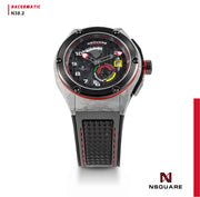 NSQUARE Racermatic Automatic N38.2 GRAY/BLACK|NSQUARE競賽者系列 自動錶N38.2 灰色/黑色