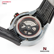 NSQUARE Racermatic Automatic N38.2 GRAY/BLACK|NSQUARE競賽者系列 自動錶N38.2 灰色/黑色