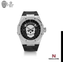 Load image into Gallery viewer, N44.3 Dual Material - Black Vintage Leather with Black Rubber Strap|N44.3 雙材質 - 黑色彷復古牛皮和黑色橡膠帶