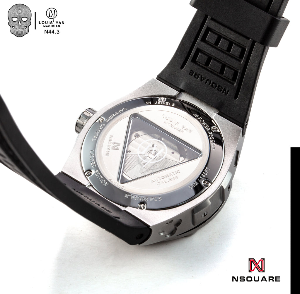 The Magician Watch 46mm N44.3 Magic SS/Black LIMITED EDITION