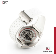 Load image into Gallery viewer, NSQUARE DYNAMIC RACE AUTOMATIC WATCH 46MM N31.3 SS/CERAMIC WHITE/WHITE|NSQUARE DYNAMIC RACE自動錶 46毫米 N31.3鋼/白色陶瓷/白色