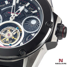 Load image into Gallery viewer, NSQUARE DYNAMIC RACE TOURBILLON WATCH 46MM N33.1 STEEL/CERMAIC BLACK LIMITED EDITION|NSQUARE DYNAMIC RACE陀飛輪46毫米 N33.1 鋼/黑陶瓷 限量版