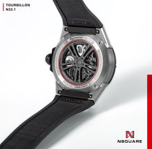 Load image into Gallery viewer, NSQUARE DYNAMIC RACE TOURBILLON WATCH 46MM N33.1 STEEL/CERMAIC BLACK LIMITED EDITION|NSQUARE DYNAMIC RACE陀飛輪46毫米 N33.1 鋼/黑陶瓷 限量版