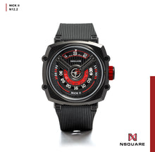 將圖片載入圖庫檢視器 NSquare NICK II AUTOMATIC WATCH 45MM N12.2 Black/Red |NSquare NICK II自動腕錶 45毫米 N12.2 黑色/紅色