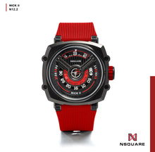 Load image into Gallery viewer, NSQUARE NICK II AUTOMATIC WATCH 45MM N12.2 BLACK/RED/RED |NSQUARE NICK II自動錶 45毫米 N12.2 黑色/紅色/紅色