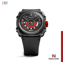 Load image into Gallery viewer, NSquare NICK II AUTOMATIC WATCH 45MM N12.2 Black/Red |NSquare NICK II自動錶 45毫米 N12.2 黑色/紅色