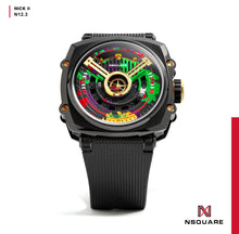 將圖片載入圖庫檢視器 NSquare NICK II Automatic Watch 45mm N12.3 Black/Gold|NSquare NICK II自動腕錶 45毫米 N12.3 黑/金