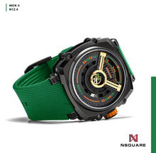 將圖片載入圖庫檢視器 NSQUARE NICK II AUTOMATIC WATCH 45MM N12.4 GREEN |NSQUARE NICK II自動腕錶 45毫米 N12.4 綠色