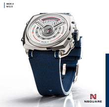將圖片載入圖庫檢視器 NSQUARE NICK II AUTOMATIC WATCH 45MM N12.5 BLUE/STEEL |NSQUARE NICK II自動腕錶 45毫米 N12.5 藍色/鋼色