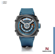 Load image into Gallery viewer, NSQUARE NICK II AUTOMATIC WATCH 45MM N12.6 MISTY BLUE/GRAY|NSQUARE NICK II自動錶 45毫米 N12.6 迷霧藍色/灰色