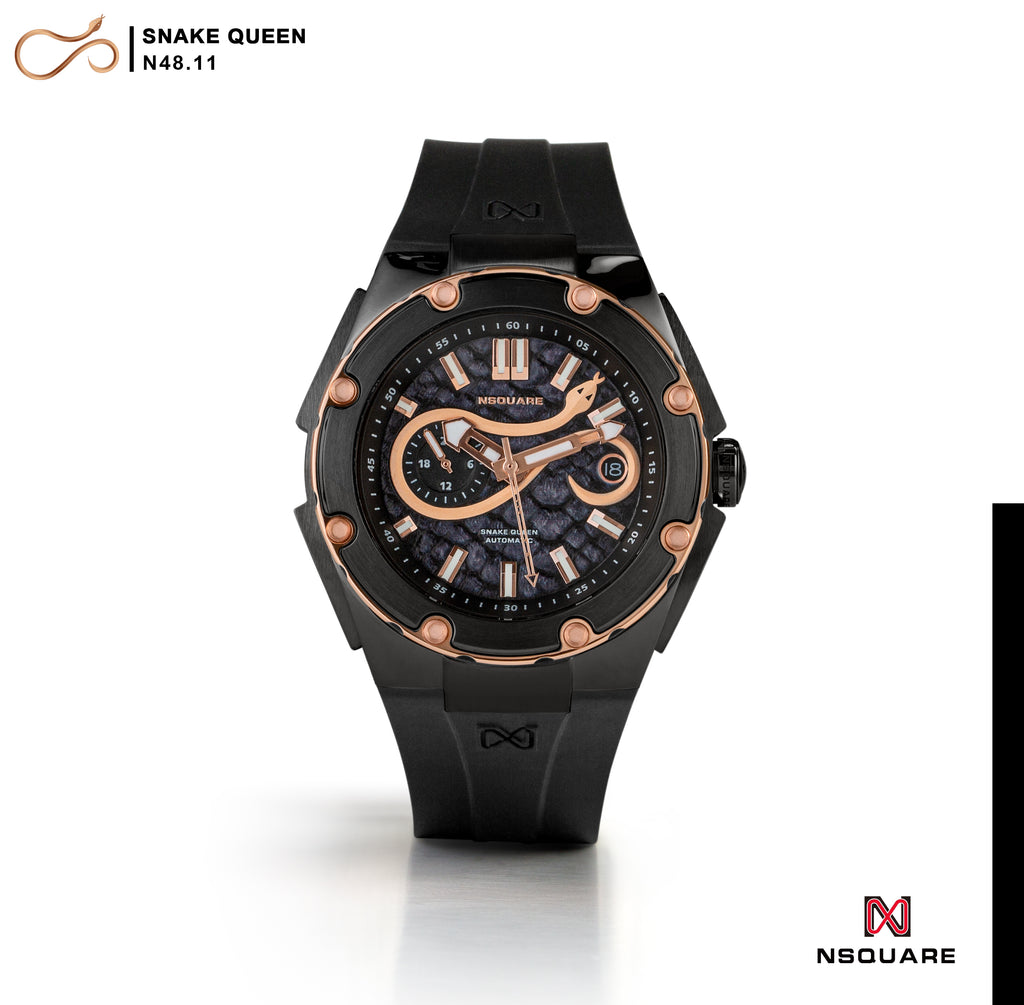 N48.11 Black Rubber Strap|N48.11 黑色橡膠帶