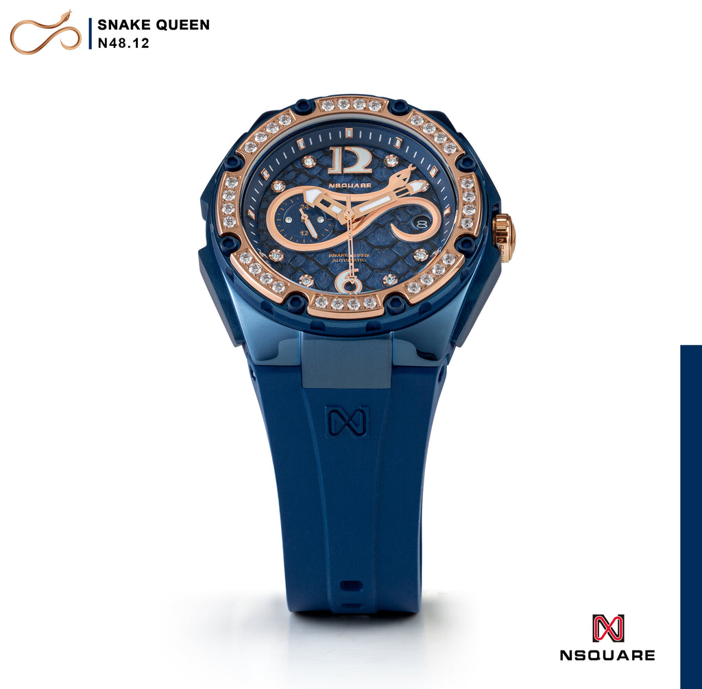 NSquare SnakeQueen 39mm Automatic Watch N48.12 Noble Blue|NSquare蛇后39毫米系列 自動錶 N48.12 貴侯藍