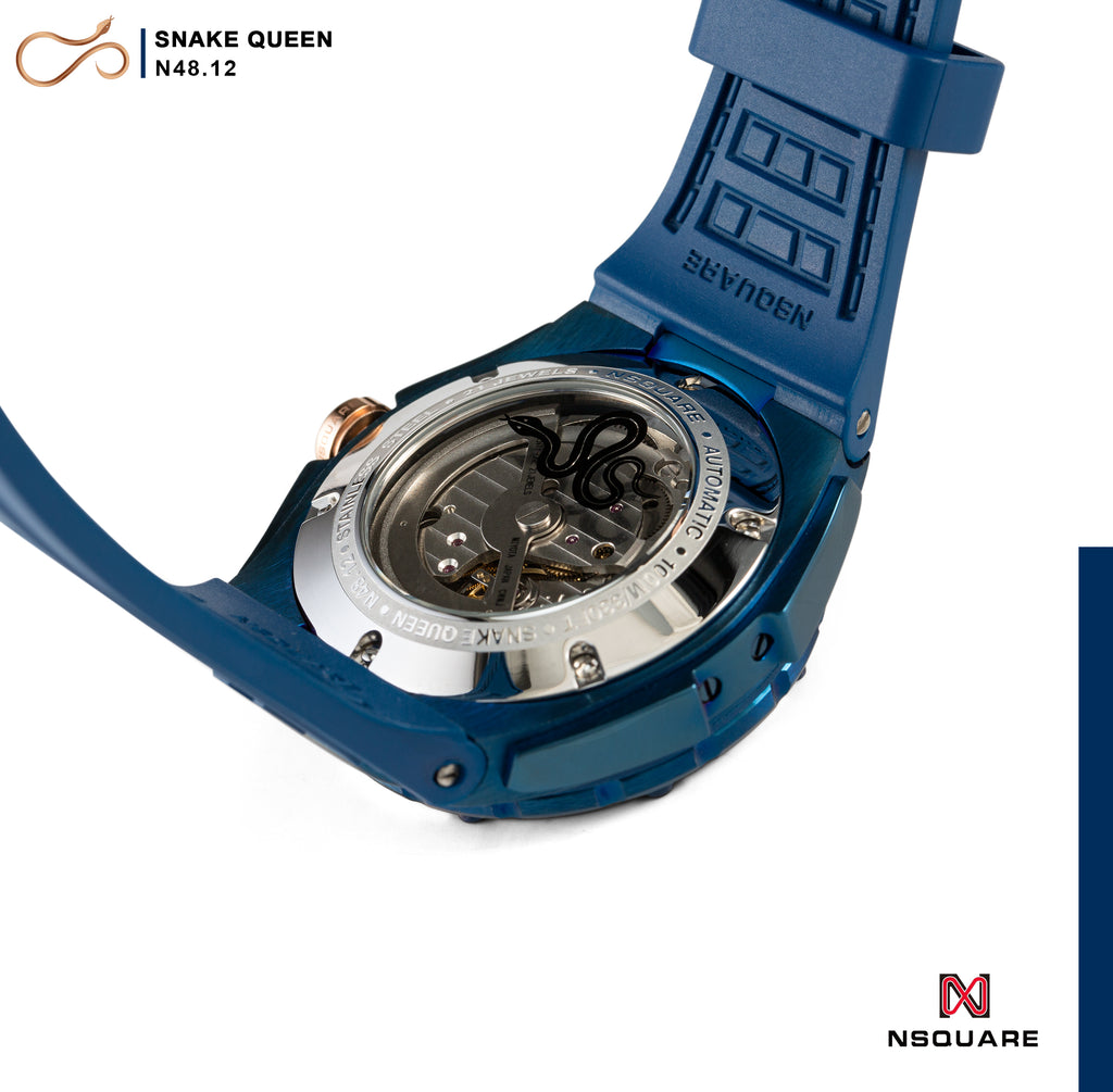 NSquare SnakeQueen 39mm Automatic Watch N48.12 Noble Blue|NSquare蛇后39毫米系列 自動錶 N48.12 貴侯藍