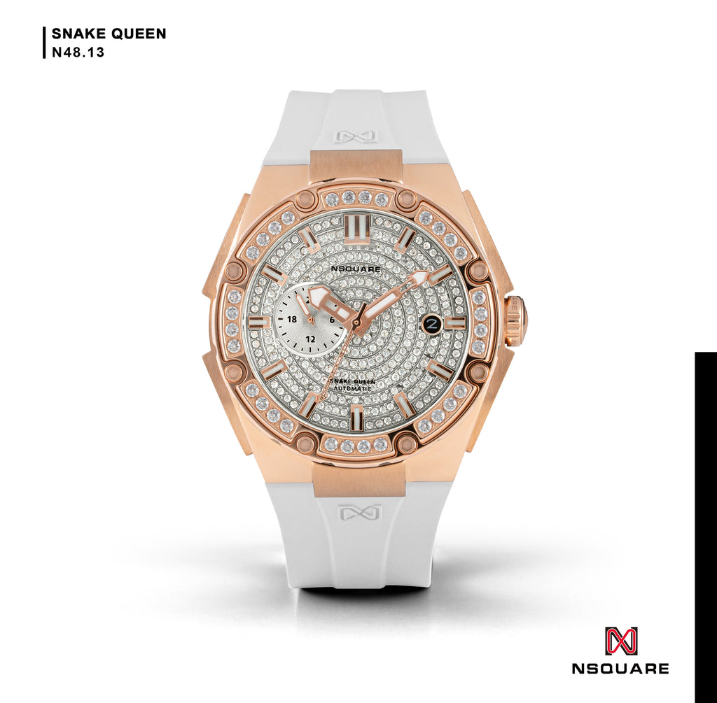 N48.13 白色橡膠錶帶|N48.13 白色橡膠帶