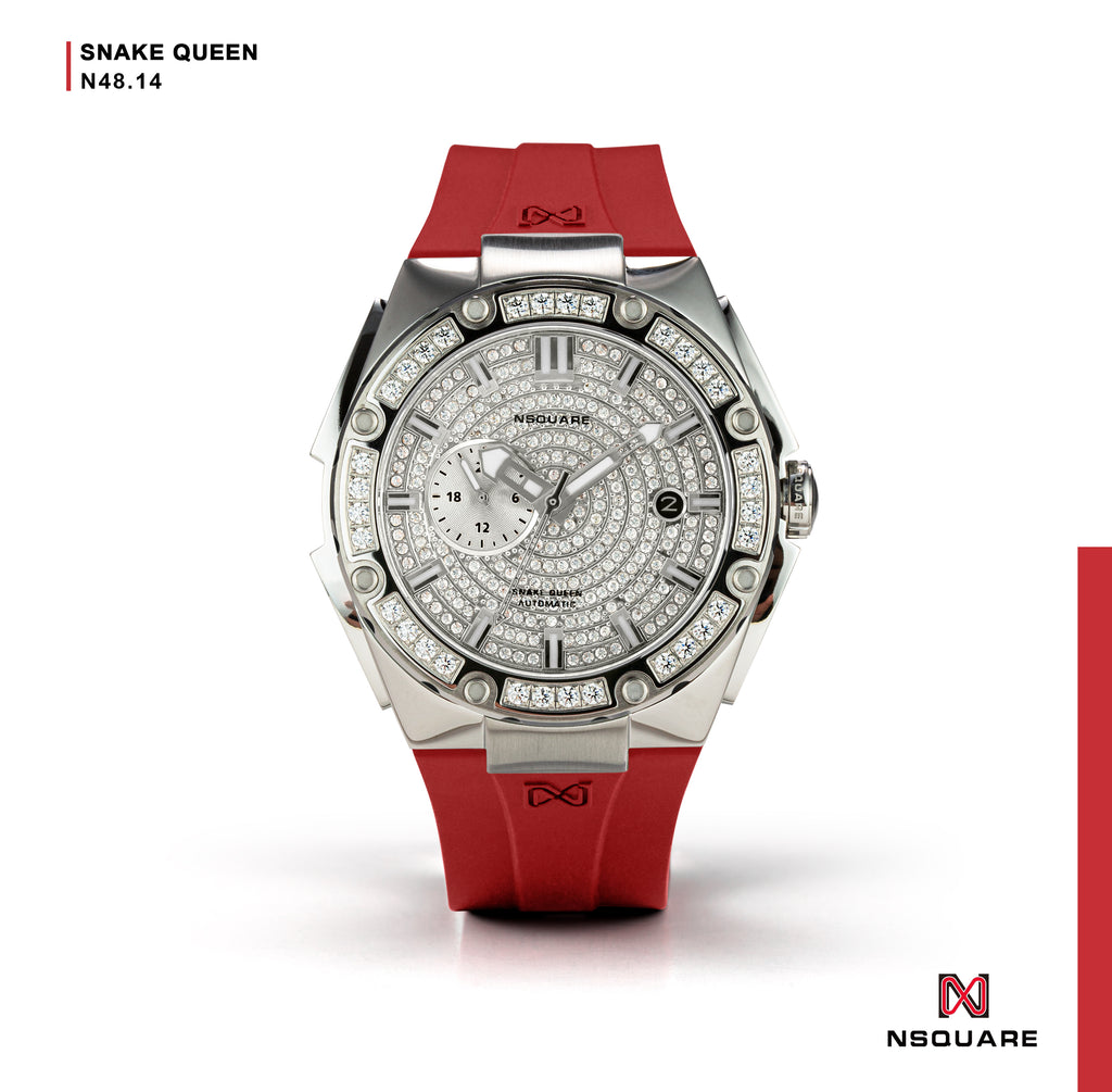 N48.14 紅色橡膠錶帶|N48.14 紅色橡膠錶帶