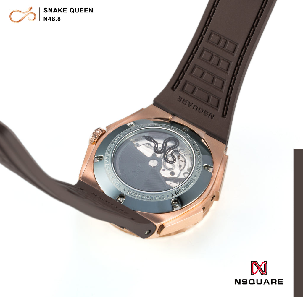 NSquare 蛇后39毫米系列 自動錶 N48.8 巧克力色