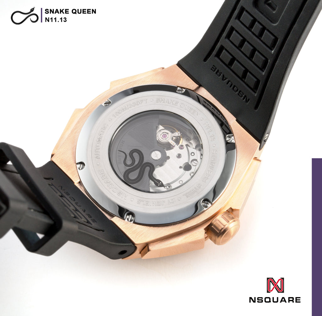 NSQUARE SnakeQueen Automatic Watch-46mm N11.13 Hyper Violet|NSQUARE蛇後系列自動表-46毫米。 N11.13 超豔紫羅蘭