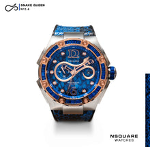 將圖片載入圖庫檢視器 NSQUARE SnakeQueen Automatic Watch-46mm N11.4 Gamma Blue|NSQUARE蛇後系列自動表-46毫米N11.4伽馬藍色