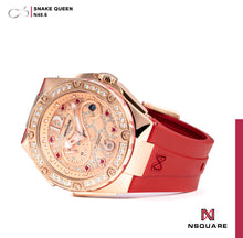 Load image into Gallery viewer, NSquare SnakeQueen39mm Automatic Watch N48.6 RG/Night Maroon Red|NSquare蛇后39毫米系列 自動錶 N48.6 玫瑰金色/夜栗紅色