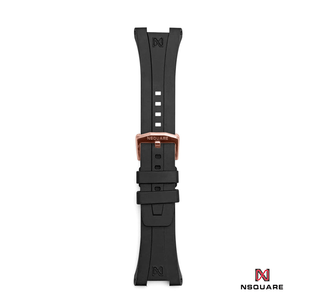 N48.10 Black Rubber Strap|N48.10 黑色橡膠帶