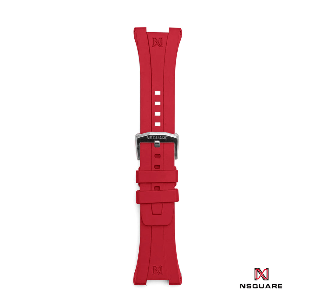 N48.14 紅色橡膠錶帶|N48.14 紅色橡膠錶帶