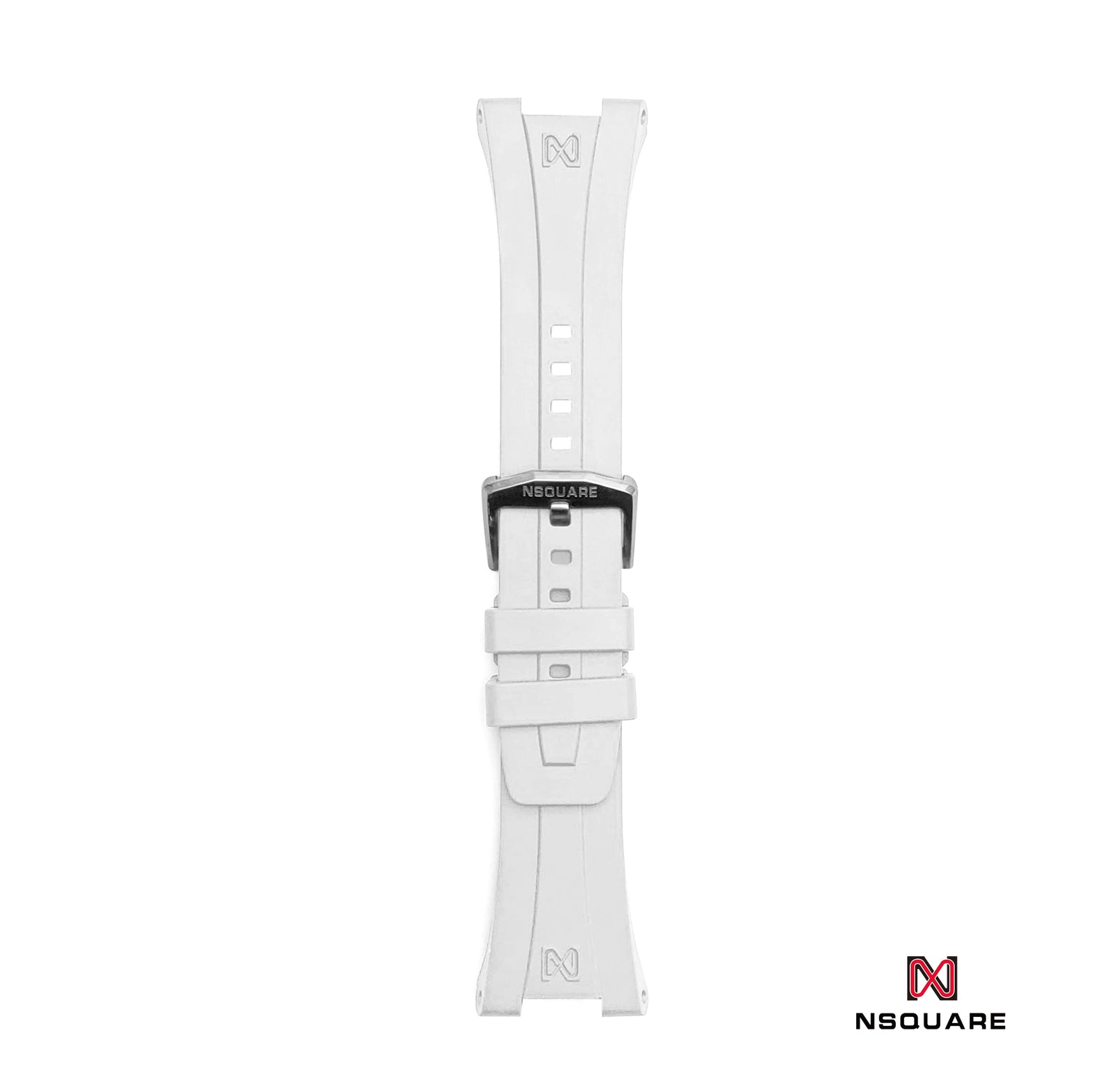 N48.3 白色橡膠錶帶|N48.3 白色橡膠帶