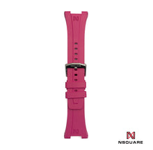 將圖片載入圖庫檢視器 N48.5 櫻桃紅橡膠錶帶|N48.5 櫻花紅色橡膠錶帶