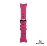 N48.5 櫻桃紅橡膠錶帶|N48.5 櫻花紅色橡膠錶帶