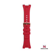 將圖片載入圖庫檢視器 N48.6 Night Maroon Red Rubber Strap|N48.6 夜栗紅色橡膠錶帶