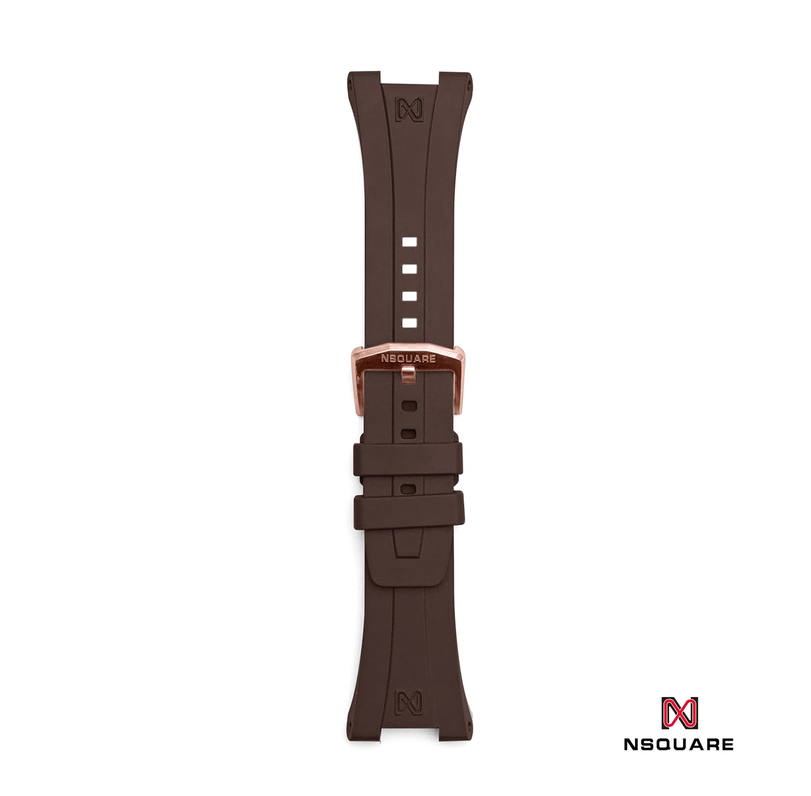 N48.8 Chocolate Colour Rubber Strap|N48.8 巧克力色橡膠帶