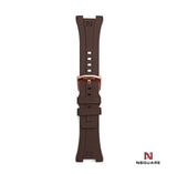 N48.8巧克力色橡膠錶帶|N48.8巧克力彩色橡膠錶帶