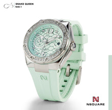 將圖片載入圖庫檢視器 NSquare SnakeQueen39mm Automatic Watch - N48.1 Turquoise|NSquare蛇後39毫米系列 自動表 N48.1 綠色松色