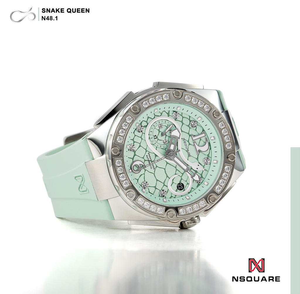 NSquare SnakeQueen39mm Automatic Watch - N48.1 Turquoise|NSquare蛇后39毫米系列 自動錶 N48.1 綠松色