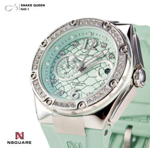 將圖片載入圖庫檢視器 NSquare SnakeQueen39mm Automatic Watch - N48.1 Turquoise|NSquare蛇後39毫米系列 自動表 N48.1 綠色松色