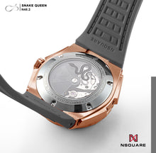 Load image into Gallery viewer, NSQUARE SnakeQueen39mm Automatic Watch- N48.2 RG/Gray|NSQUARE 蛇后39毫米系列 自動錶. N48.2玫瑰金色/冷灰色