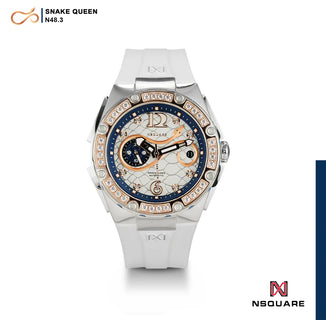 N48.3 白色橡膠錶帶|N48.3 白色橡膠帶