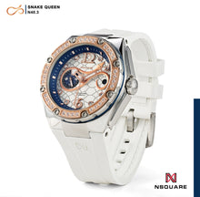 Load image into Gallery viewer, NSquare SnakeQueen39mm Automatic Watch - N48.3 RG/White|NSquare蛇后39毫米系列 自動錶. N48.3玫瑰金色/白色