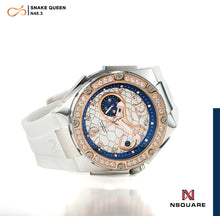 Load image into Gallery viewer, NSquare SnakeQueen39mm Automatic Watch - N48.3 RG/White|NSquare蛇后39毫米系列 自動錶. N48.3玫瑰金色/白色