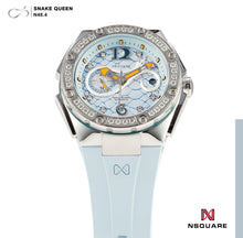 將圖片載入圖庫檢視器 NSQUARE SnakeQueen39mm Automatic Watch- N48.4 Light Blue|NSQUARE蛇後39毫米系列自動表。 N48.4淡藍色