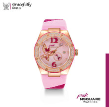 將圖片載入圖庫檢視器 NSQUARE PINK Gracefully Automatic Watch-40mm NP01.3|NSQUARE PINK 蝴蝶系列自動表-40毫米 NP01.3