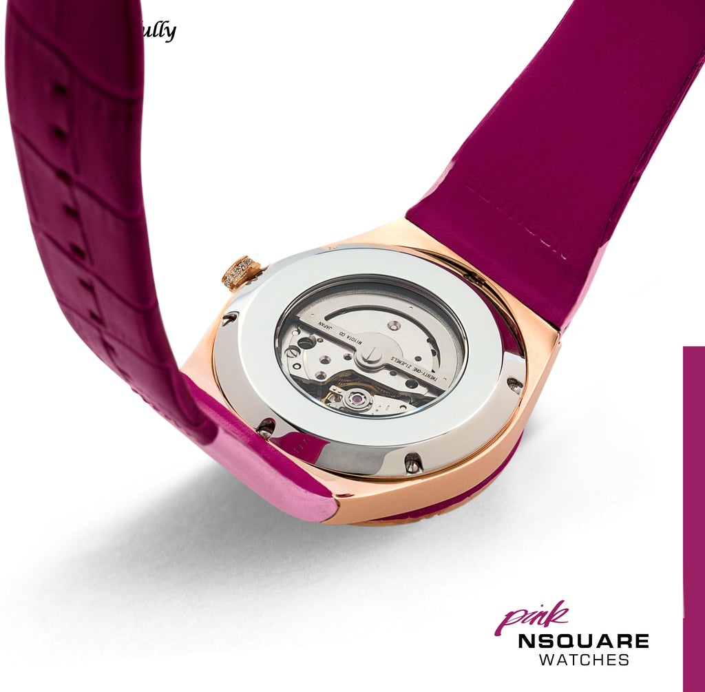 NSQUARE PINK Gracefully Automatic Watch-40mm NP01.3|NSQUARE PINK 蝴蝶系列自動表-40毫米 NP01.3