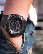 將圖片載入圖庫檢視器 NSQUARE SnakeKing Automatic Watch-46mm N10.5 Grey Metal/Black|NSQUARE蛇皇系列自動表-46毫米N10.5灰色/黑