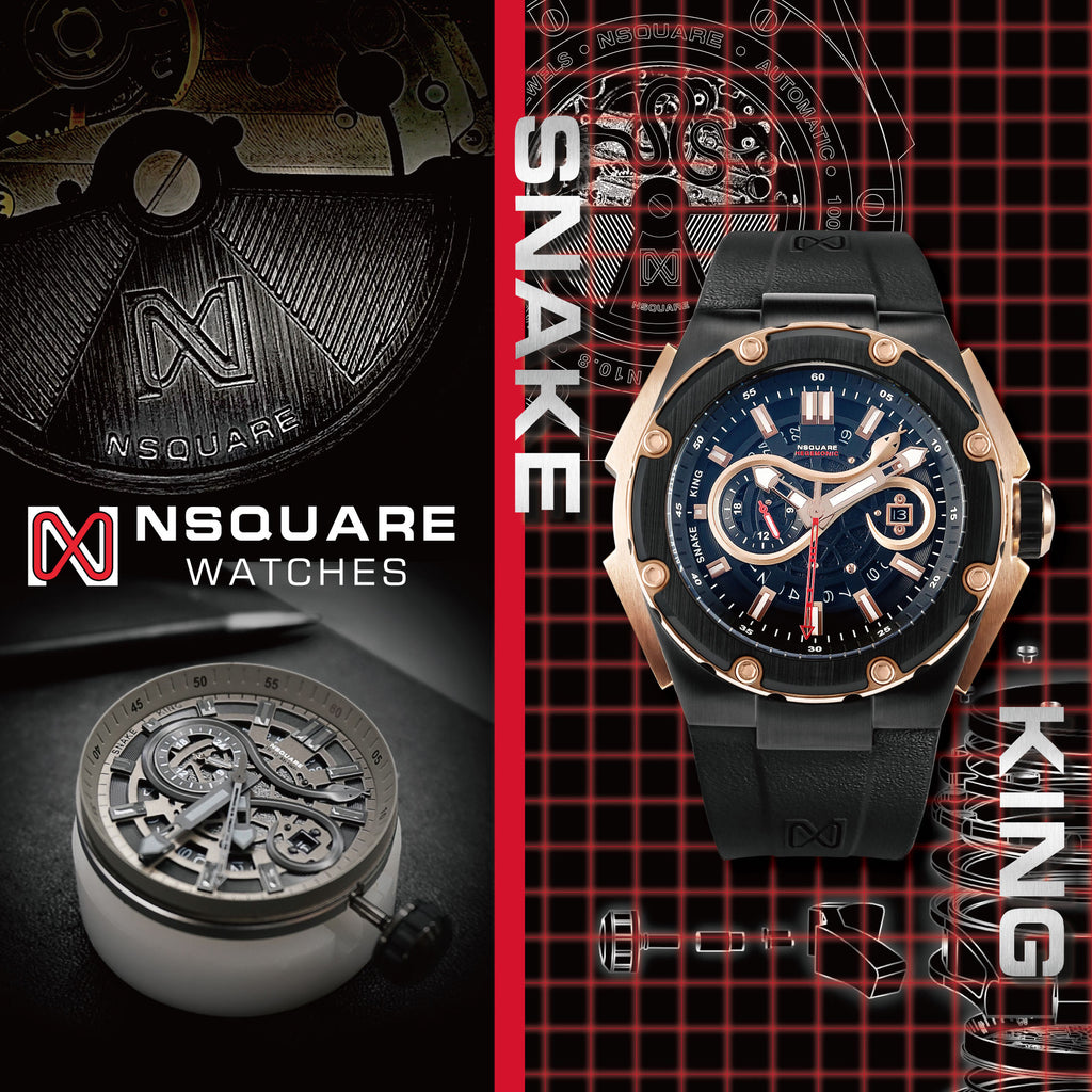 NSQUARE SnakeKing Automatic Watch-46mm N10.8 Devil Gold Ceramic|NSQUARE蛇皇系列自動表-46毫米N10.8魔王金陶瓷