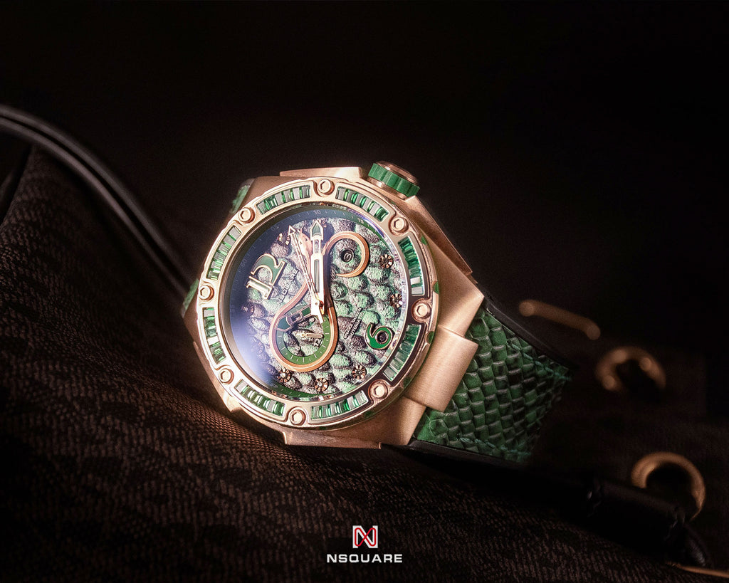 NSquare SnakeQueen Automatic Watch 46mm N11.3 SPRING GREEN|NSquare蛇後系列 自動表-46毫米 N11.3 春天綠