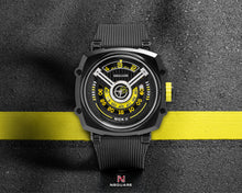 將圖片載入圖庫檢視器 NSQUARE NICK II AUTOMATIC WATCH 45MM N12.1 BLACK/YELLOW |NSQUARE NICK II自動腕錶 45毫米 N12.1 黑色/黃色