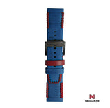 N15.3 Pirate Blue/Red Leather Strap|N15.3 海盜藍/紅色真皮帶